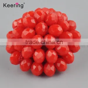 Wholesale Decorative Fancy Small Red Resin Button for Garments and Clothing WBKA-291 thumbnail-2