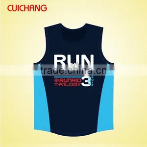 Wholesale Heat Transfer/silk Screen Print Polyester/cotton Custom Design Tank Top Gym Singlets YDBX-070 thumbnail-3