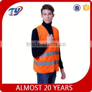 2017 Fluorescent Reflective Orange Traffic Safety Vest thumbnail-1