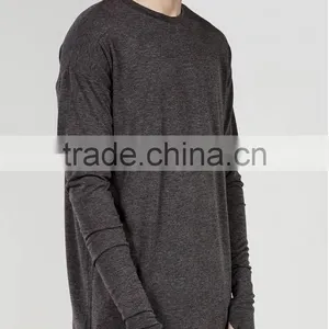 2016 Summer Long Sleeve t Shirt Extended t Shirt Sport Hip Hop Oversized t Shirt Streetwear Loose Tee Shirt thumbnail-1