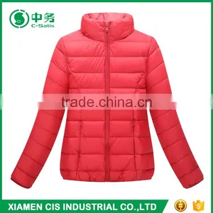 Ximen CIS New Product Winter Comfortable Keep Warm Ladies Red Down Jacket thumbnail-1