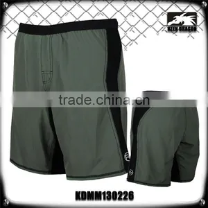 2014 NEW FOUR WAY STRETCH MEN'S BLANK MMA SHORTS WITH SPANDEX PANEL thumbnail-1