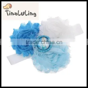 2015 Baby Hair Accessories Headbands Elastic Hairband Flower Hair Accessories Wholesale China 12 Design thumbnail-3
