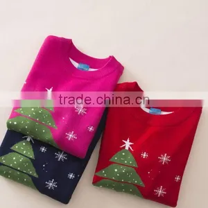 Hot Sale Christmas Wearing Sweater/baby Girls Snow Man Cartoon Sweater for Kids thumbnail-1
