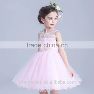 2017 Baby Dress Girls Lace Pink White Lovely Princess Dresses for Kids thumbnail-1