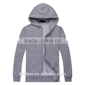 100% Cotton Wholesale New Design Popular Eco-friendly Breathable Anti-wrinkle Cotton Zipper Hoodie thumbnail-3