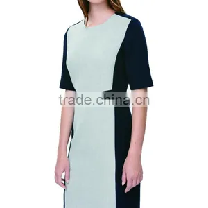 2016 New Short Sleeve One-piece Women Dress Model thumbnail-1