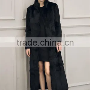 Solid Color/Leopard Sexy Women Fur Coats 2015 Autumn and Winter Outwear Faux Fur Overcoat Long Design Winter Coat thumbnail-4