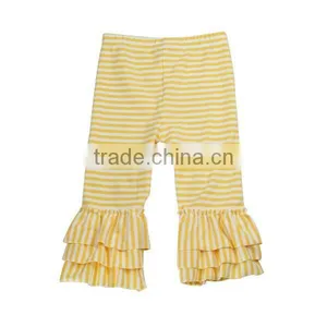 Newest Persnickety Girls Stripe Cotton Pants Kids Toddler Triple Ruffle Leggings thumbnail-4