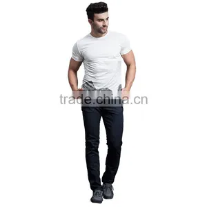 High Functionality and Fashionable Leisure Black Custom Printed Mens Jogger Pant With Belt thumbnail-4