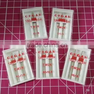 Organ Needles 130/705H Twin Needle 70/1.6MM 80/2.5MM 90/3MM Domestic Sewing Machine Twin Needle thumbnail-1