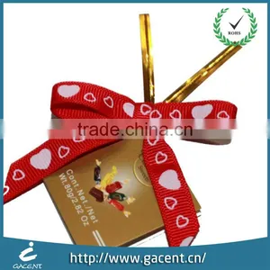 Custom Chocolate Packing Ribbon Bow WITH Elastic Loop thumbnail-2