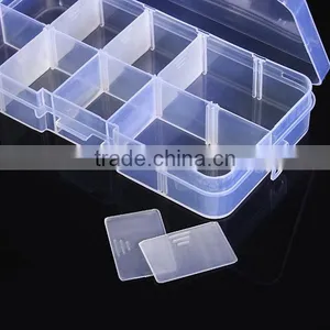 4 Size 10/15/24/36 Slot Clear Electronic Components Storage Organizer Assortment Box Plastic Case Convenience Store Small Items thumbnail-2