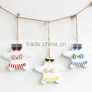 Sex Bikini Wooden Starfish Hangings Decorative Wall Hanging Art And Craft thumbnail-1