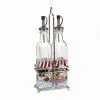 Glass Oil Bottles With Sliver Wire Racks thumbnail-1