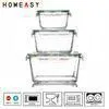 Clear Crystal Classical Pyrex Glass Lunch Box Containers Precision Formula thumbnail-1