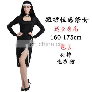 In Stock Sexy Priest and Nun Costume thumbnail-6