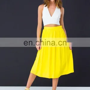 2015 Fashion Women One Piece Chiffon Skirt Party Wear Skirt Design thumbnail-2
