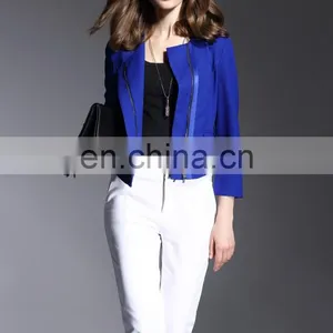 OEN/ODM Round Neck With 3/4 Long Sleeves Office Lady Formal Jackets thumbnail-2