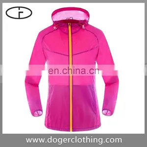 Newest Wholesale Custom Hooded Women Jacket Spring 2016 thumbnail-1