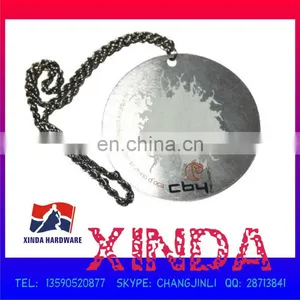 65mm Shinny Aluminum Hang Tag With Long Chain, Superior Quality With Competitive Price thumbnail-1