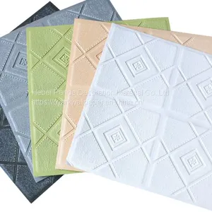 3D DIY Self Adhesive Waterproof Wall Sticker Fashion Design Brick Background Living Room Foam Wallpaper thumbnail-5