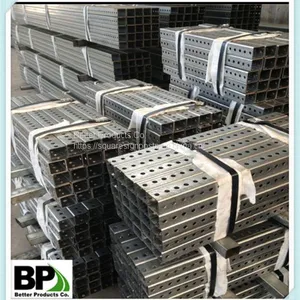 Steel Perforated Green Painted Square Post thumbnail-2