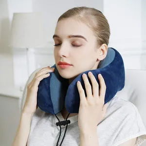 Promotion Newly U Shaped Memory Foam Car Airplane Folding Personalized Super Soft Neck Support Travel Pillow thumbnail-3