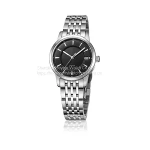 Couples Lovers′ Watch Alloy Wrist Watch Stainless Steel Analog Quartz Watch OEM Fashion Watch thumbnail-1