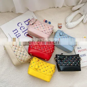 Kids Mini Purses and Handbags 2020 Autumn Winter Leather Cross Body Bag for Girls Small Coin Pouch Baby Money Clutch Bag thumbnail-1
