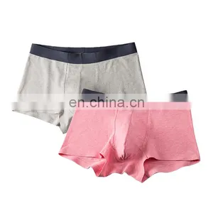 Soft Touch Symphony Cotton Youth Shorts Solid Color Boxer Men's Underwear thumbnail-1