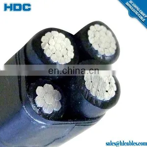 LV 3+1 Cores Aluminum Conductor Abc Cable Aluminum Core XLPE Insulated ABC Cable thumbnail-6