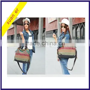 2016 China Wholesale Fashion Women Canvas Shoulder Handbag for Ladies thumbnail-3
