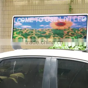 IP65 Outdoor 105*24*46cm Full Color 3G/Wifi LED Taxi Top Advertising Light Box thumbnail-1