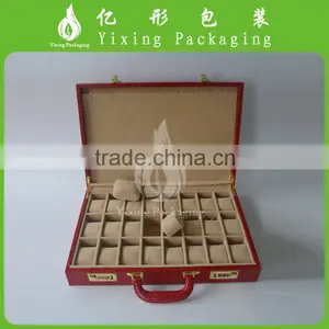 Promotional Large Handmade PU Leather 24 Slots Wholesale Watch Case thumbnail-2