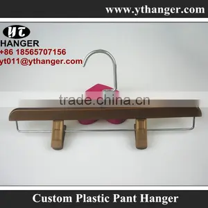 IMY-542 Brown Custom Skirt Hangers Plastic thumbnail-2