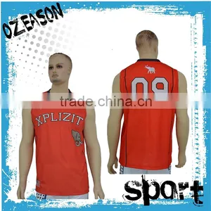 Ozeason Sportwear Guangzhou Manufacturer Custom Design Cool Reversible Basketball Singlet thumbnail-1