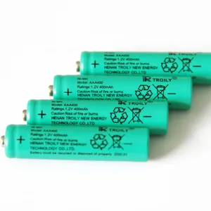 NiMHAAA400mAh 1.2V Rechargeable Battery Solar Light Battery KC thumbnail-5