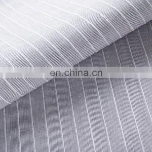 High Quality Cotton Linen Stripe Slubbed Custom Fabric for Garment thumbnail-4