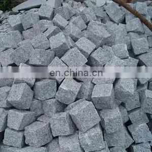 Natural Split Finished Grey G603 Granite Paver Cobblestone For Driveways thumbnail-4