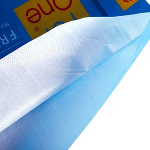 Rice Packaging Bopp Laminated PP Woven Bags 30kg Load Ventilated With Pe Liner thumbnail-2