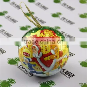 Metal Tin Can Ball Shape Tin Case Chocolate Gift Box thumbnail-1