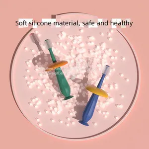 360 Degree Rotating Cleaning Toothbrush Baby Silicone Toothbrush Waterproof Oral Care Teeth Whitening Manual Silicone Toothbrush thumbnail-1