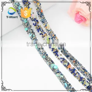 Multicolor Stone 1.5cm Hot Fix Trimming for Shoes Decorations thumbnail-1