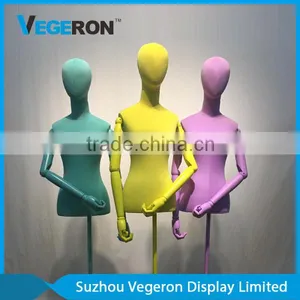 High Quality Fiberglass Mannequin Torso With Wood Arms thumbnail-5