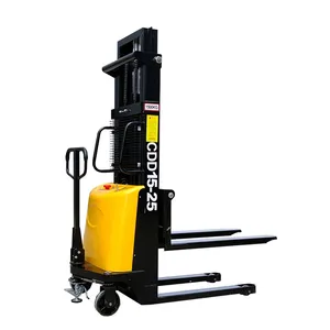 CE APPROVED SEMI ELECTRIC PALLET STACKER thumbnail-1