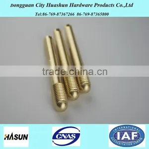 Precision CNC Turning Machined Brass Shaft,CNC Turning Parts,Customized Shaft Forged Parts thumbnail-3