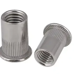 Stainless Steel 304 Flat Hex Hexagon Socket Head Furniture Rivet Nut thumbnail-1
