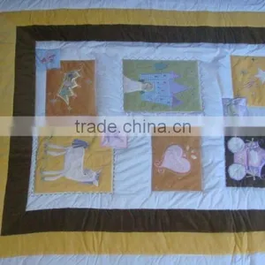 Cotton Patchwork Block Printed Quilting Quilt Bedding Set thumbnail-2