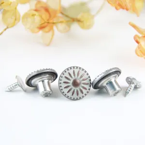 Hot Sale Brass Material 17mm Metal Jeans Button Custom Denim Buttons Buttons for Jeans thumbnail-2